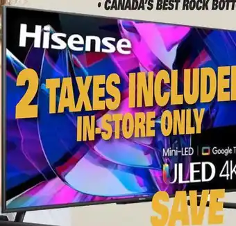 Centre Hi-Fi HISENSE 55 MINI-LED ULED TV 4K QUANTUM DOT / GOOGLE TV 144HZ GAME MODE PRO offer
