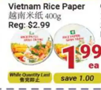 Oceans Fresh Food Market Vietnam Rice Paper offer