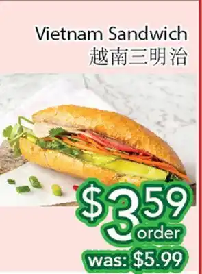 Ample Food Market Vietnam Sandwich offer