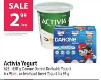 Co-op Activia Yogurt offer