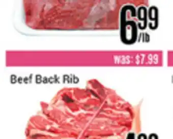 Nations Fresh Foods Beef Back Rib offer