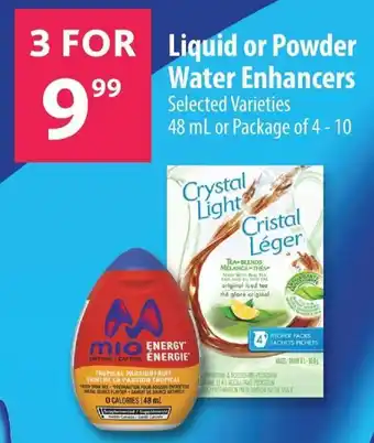 Co-op Liquid or Powder Water Enhancers offer