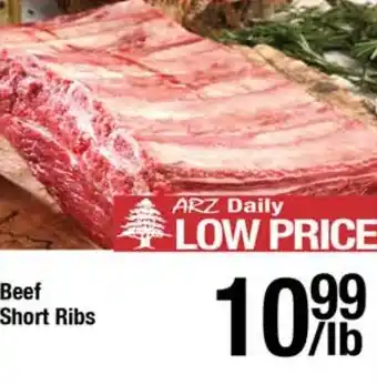 Arz Fine Foods Beef Short Ribs offer