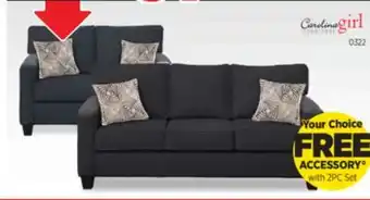 Surplus Furniture Jitterbug Gunmetal Sofa & Loveseat offer