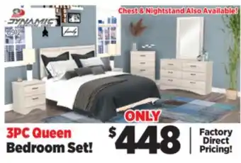 Surplus Furniture Aurora Oak 3-Piece Queen Bedroom Set offer