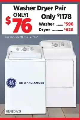 Surplus Furniture General Electric 27 Washer Dryer Pair offer