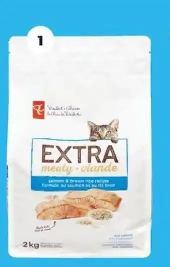 Real Canadian Superstore PC Extra Meaty dry cat food offer