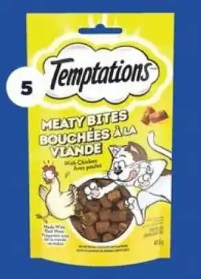 Real Canadian Superstore Temptations Meaty Bites cat treats offer