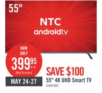The Brick NTC 55 UHD Smart Android TV offer