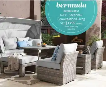 The Brick Bermuda 6-Piece Patio Conversation Set offer