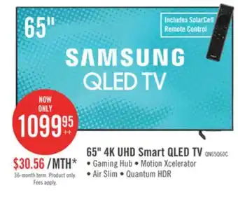 The Brick Samsung 65 Q60C 4K QLED TV offer