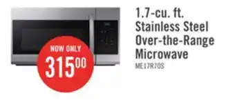 The Brick Samsung 1.7 Cu. Ft. Over-the-Range Microwave - ME17R7011ES/AC offer