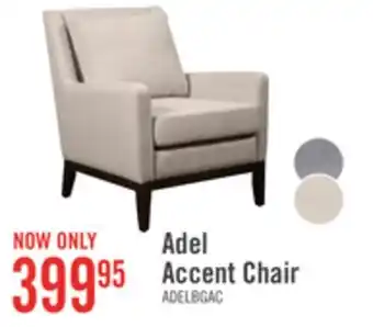 The Brick Adel Linen-Look Fabric Accent Chair - Beige offer