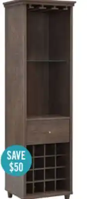 The Brick Ciara Wine Cabinet - Walnut Oak offer