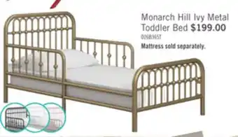The Brick Little Seeds Monarch Hill Ivy Metal Toddler Bed - Gold offer