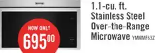 The Brick Maytag 1.1 Cu. Ft. Over-the-Range Flush-Mount Microwave - YMMMF6030PZ offer