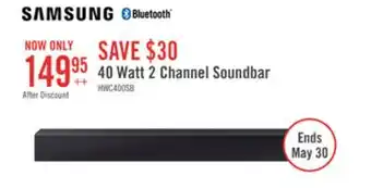 The Brick Samsung C400 2-Channel Bluetooth Soundbar with Dolby Audio offer