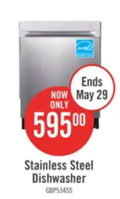 The Brick GE 24 Built-In Top Control Dishwasher with Stainless Steel Tub - GBP534SSPSS offer