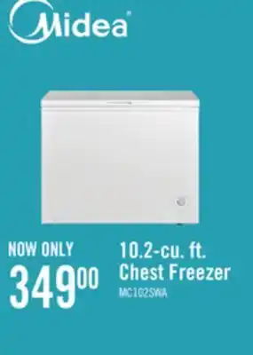 The Brick Midea 10.2 Cu. Ft. Chest Freezer MC102SWAR0RC1 offer