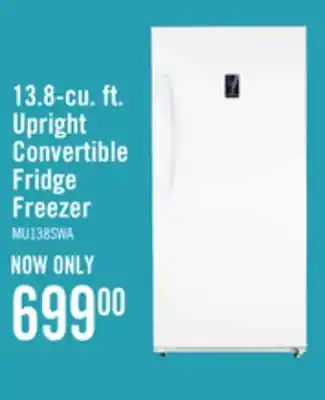 The Brick Midea 13.8 Cu. Ft. Convertible Upright Refrigerator-Freezer - MU138SWAR1RC1 offer