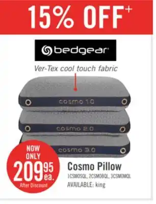 The Brick BEDGEAR Cosmo 1.0 Pillow - Stomach Sleeper offer