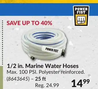 Princess Auto 1/2 in. Marine Water Hoses offer