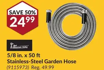 Princess Auto 5/8 in. x 50 ft Stainless-Steel Garden Hose offer