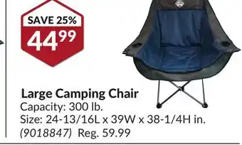 Princess Auto Large Camping Chair offer