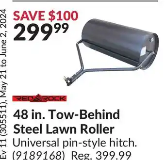 Princess Auto 48 in. Tow-Behind Steel Lawn Roller offer