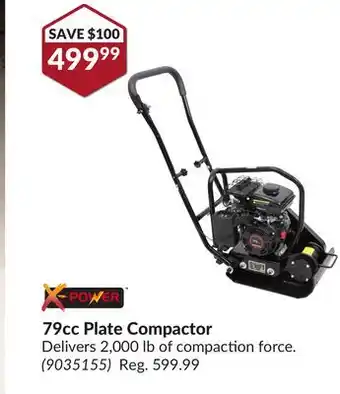 Princess Auto 79cc Plate Compactor offer