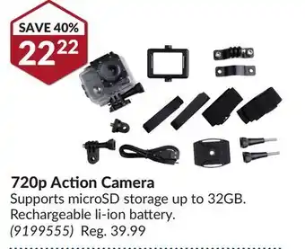 Princess Auto 720p Action Camera offer
