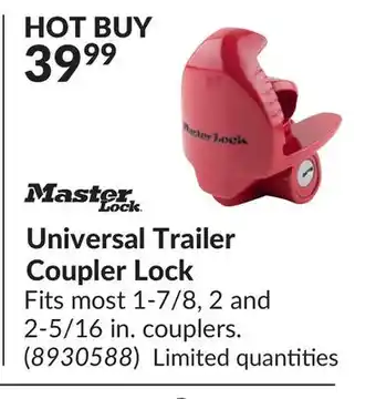 Princess Auto Universal Trailer Coupler Lock offer