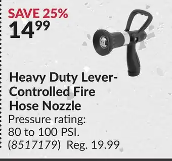 Princess Auto Heavy Duty Lever-Controlled Fire Hose offer