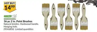 Princess Auto 36 pc 2 in. Paint Brushes offer