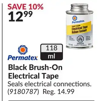 Princess Auto Black Brush-On Electrical Tape offer