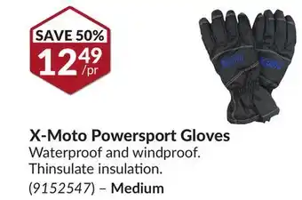 Princess Auto X-Moto Powersport Gloves offer