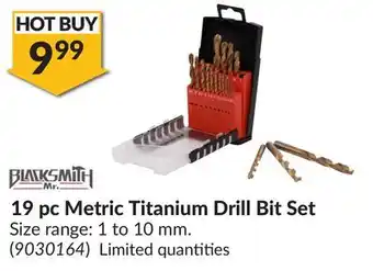 Princess Auto 19 pc Metric Titanium Drill Bit Set offer