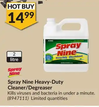 Princess Auto Spray Nine Heavy-Duty Cleaner/Degreaser offer