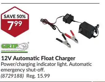 Princess Auto 12V Automatic Float Charger offer