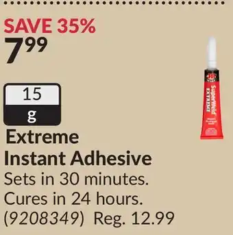 Princess Auto Extreme Instant Adhesive Sets offer