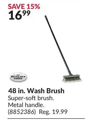 Princess Auto 48 in Wash Brush offer