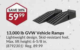 Princess Auto 13, 000 lb GVW Vehicle Ramps offer