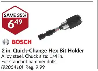 Princess Auto 2 in. Quick-Change Hex Bit Holder offer