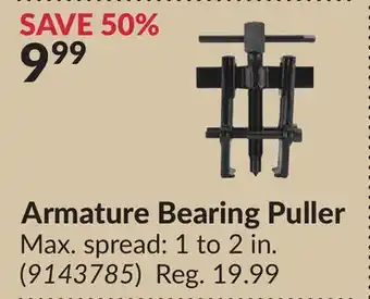 Princess Auto Armature Bearing Puller offer