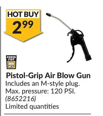 Princess Auto Pistol-Grip Air Blow Gun offer