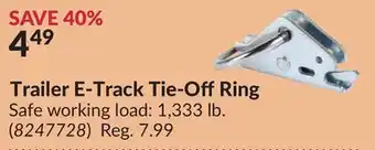 Princess Auto Trailer E-Track Tie-Off Ring Safe offer