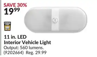 Princess Auto 11 in. LED Interior Vehicle offer