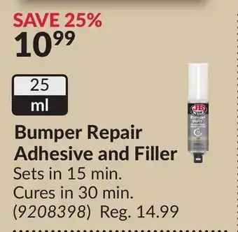 Princess Auto Bumper Repair Adhesive and Filler Sets offer