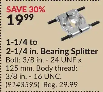 Princess Auto 1-1/4 to 2-1/4 in. Bearing Splitter offer