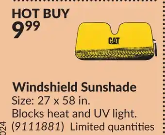 Princess Auto Windshield Sunshade offer